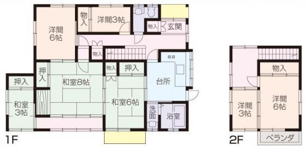 Floor plan. 16 million yen, 4K+3S, Land area 349 sq m , Building area 110.86 sq m