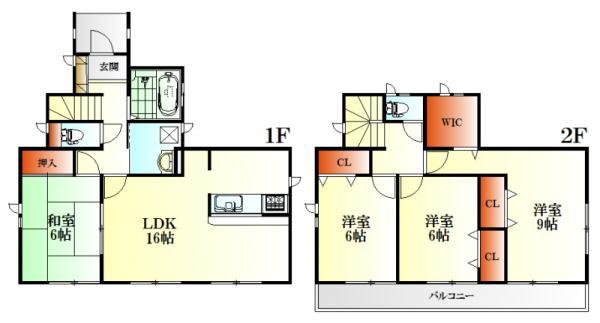 Floor plan. 22,800,000 yen, 4LDK, Land area 177.8 sq m , Building area 103.5 sq m
