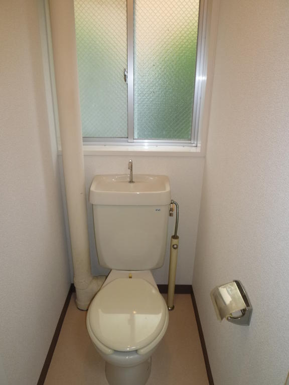 Toilet. Window in the toilet