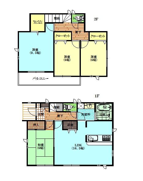 Floor plan. 36,800,000 yen, 4LDK, Land area 132.84 sq m , Building area 105.99 sq m