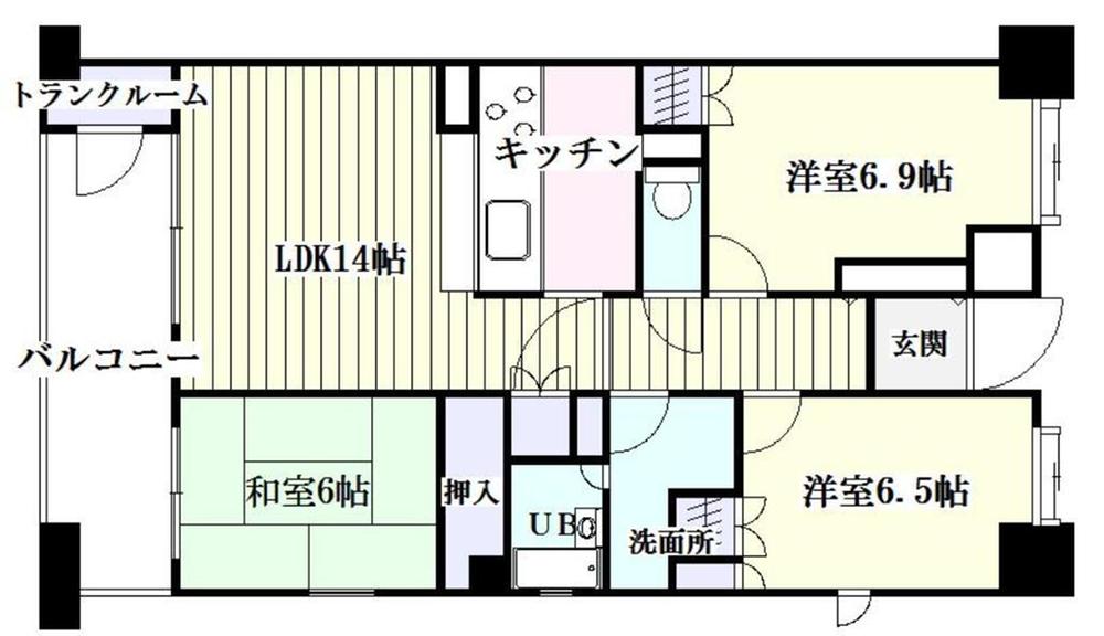 Floor plan. 3LDK, Price 27,700,000 yen, Occupied area 72.71 sq m , It is necessary consultation for the balcony area 11.36 sq m delivery time.