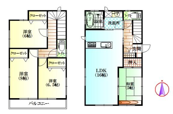 Floor plan. 22,800,000 yen, 4LDK, Land area 137.95 sq m , Building area 99.78 sq m