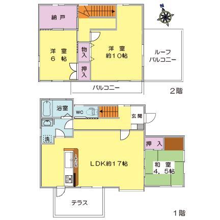 Floor plan. 21,800,000 yen, 3LDK + S (storeroom), Land area 203.12 sq m , Building area 92.21 sq m is possible preview