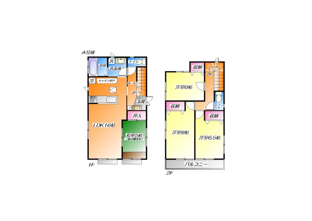 Floor plan. (A Building), Price 22,800,000 yen, 4LDK, Land area 137.95 sq m , Building area 99.78 sq m