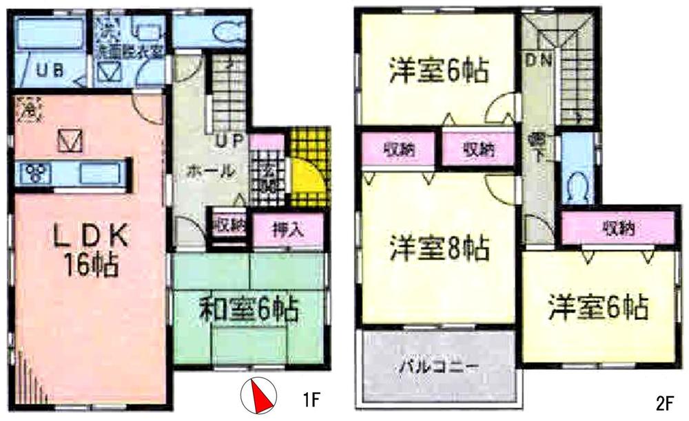 Floor plan. 28,950,000 yen, 4LDK, Land area 170.85 sq m , Building area 104.33 sq m