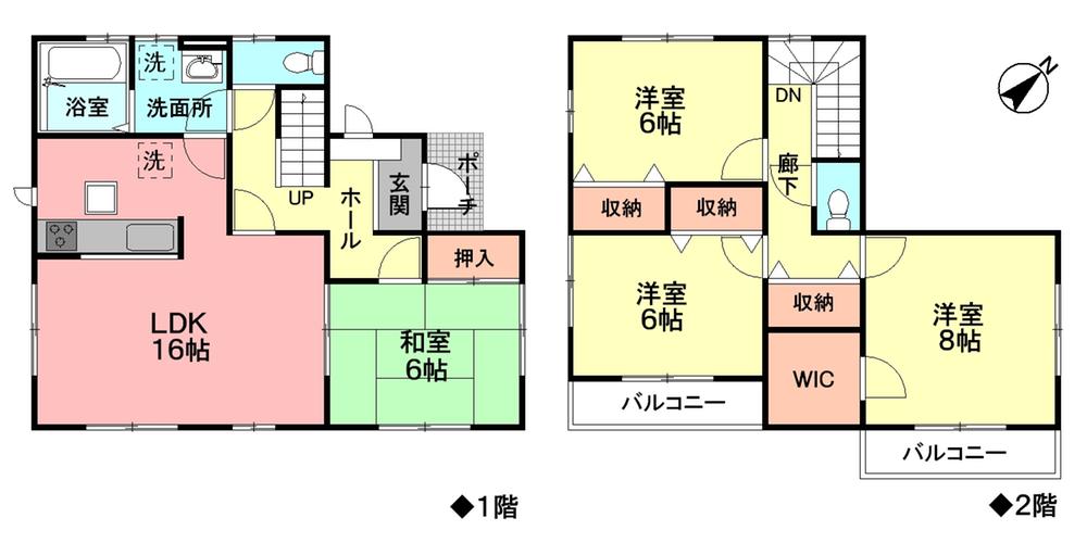 Floor plan. (1 Building), Price 24,800,000 yen, 4LDK+S, Land area 171.13 sq m , Building area 105.99 sq m