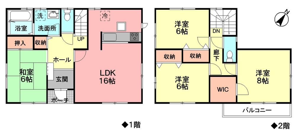 Floor plan. (6 Building), Price 24,800,000 yen, 4LDK+S, Land area 179.18 sq m , Building area 104.33 sq m
