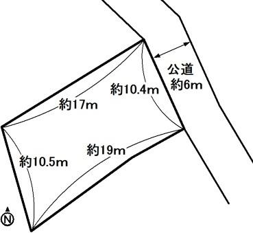 Compartment figure. Land price 8 million yen, Land area 187.27 sq m