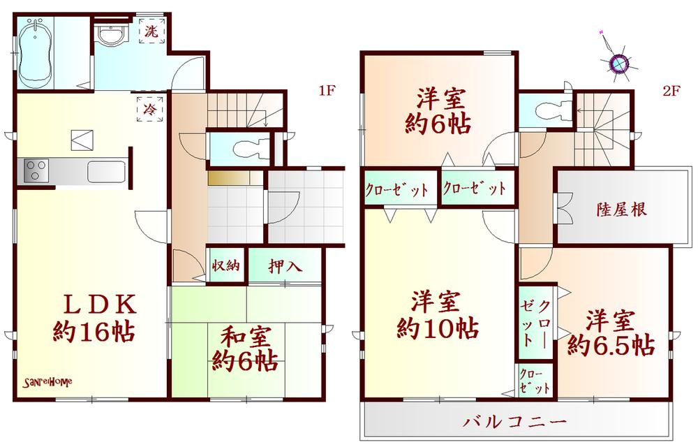 Floor plan. 1280m until the JR Tohoku Line "Nagamachi" station