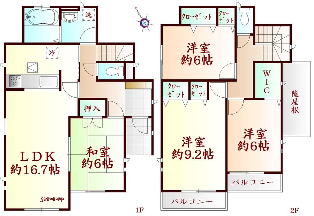 Floor plan. 1280m until the JR Tohoku Line "Nagamachi" station