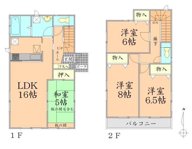 Floor plan. 22,800,000 yen, 4LDK, Land area 137.95 sq m , Building area 99.78 sq m