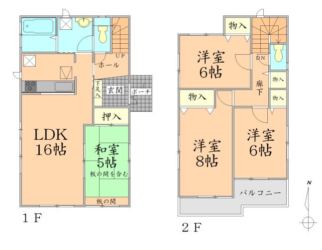 Floor plan. 23.2 million yen, 4LDK, Land area 139.98 sq m , Building area 97.3 sq m