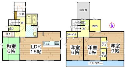 Floor plan. 22,800,000 yen, 4LDK, Land area 177.8 sq m , Building area 103.5 sq m