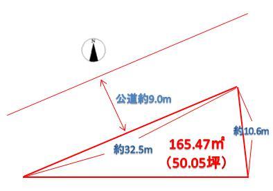 Compartment figure. Land price 18 million yen, Land area 165.47 sq m