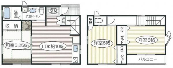 Floor plan. 21,800,000 yen, 3LDK, Land area 201.43 sq m , Building area 67.9 sq m