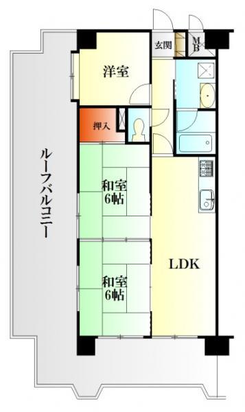 Floor plan. 2LDK+S, Price 15.2 million yen, Footprint 56 sq m , Balcony area 10.32 sq m