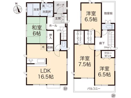 Floor plan. 25,800,000 yen, 4LDK, Land area 178.65 sq m , Building area 105.98 sq m floor plan