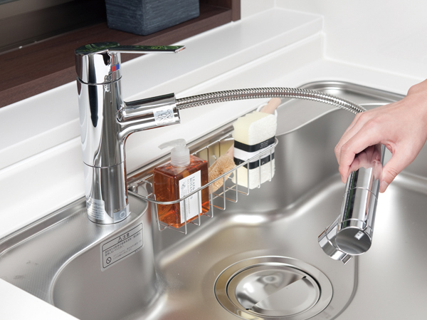 Kitchen.  [Built-in water purifier with faucet] Integrated water purifier and single lever mixing faucet. You can use plenty of you a clean and delicious water.