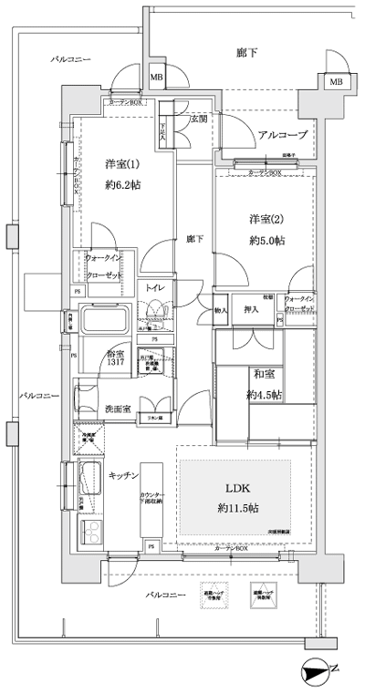 Floor: 3LDK, occupied area: 65.81 sq m, Price: 20.4 million yen ~ 22,900,000 yen
