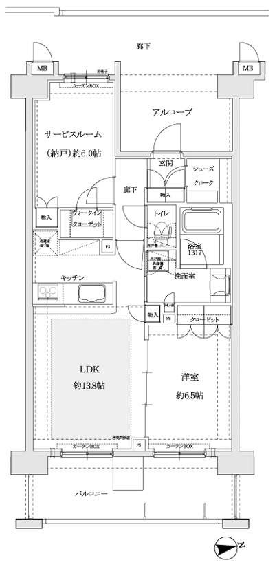 Floor: 1LDK + S (storeroom), the occupied area: 61.89 sq m, Price: 2010 yen ~ 23.5 million yen