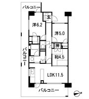 Floor: 3LDK, occupied area: 65.81 sq m, Price: 20.4 million yen ~ 22,900,000 yen