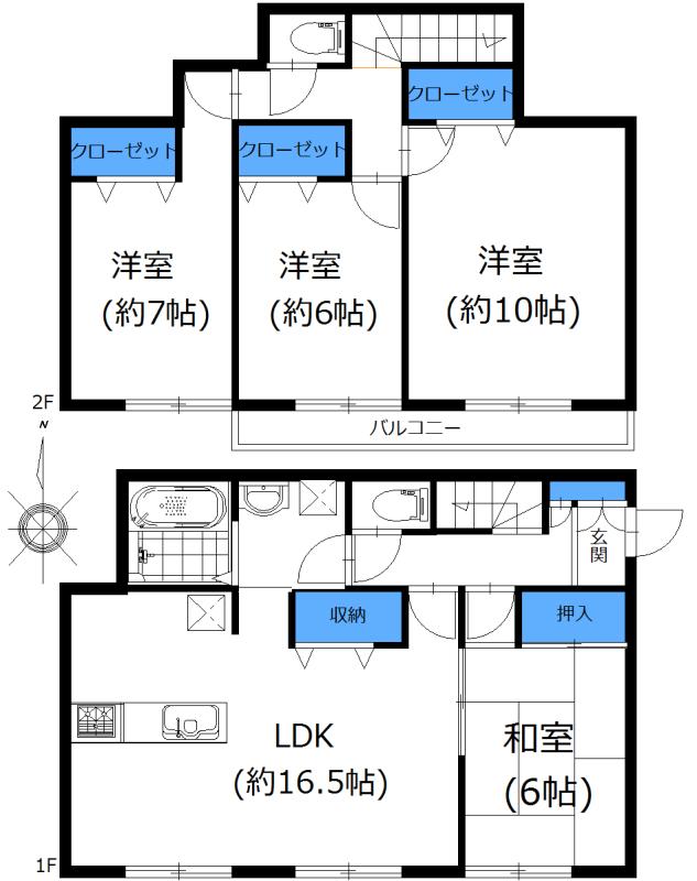Floor plan. 38,800,000 yen, 4LDK, Land area 150.46 sq m , Building area 106.41 sq m
