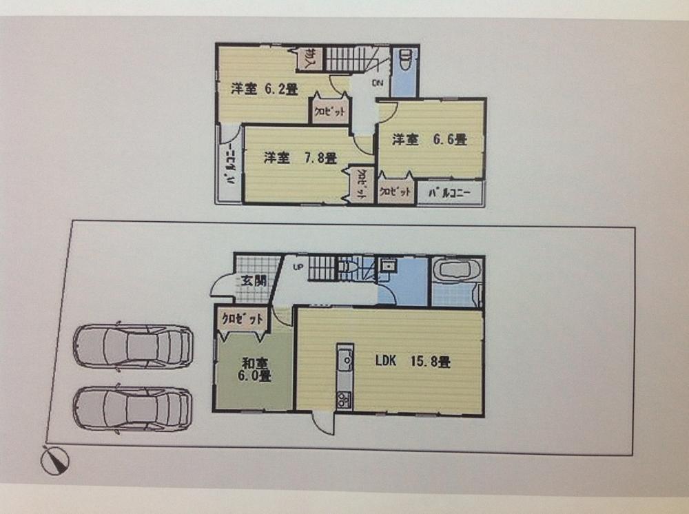 Floor plan. 29,800,000 yen, 4LDK, Land area 168.23 sq m , Building area 100.23 sq m building: 100.23 sq m (30.31 square meters)