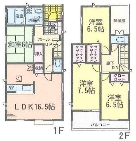 Floor plan. (1 Building), Price 23.8 million yen, 4LDK, Land area 178.65 sq m , Building area 105.98 sq m
