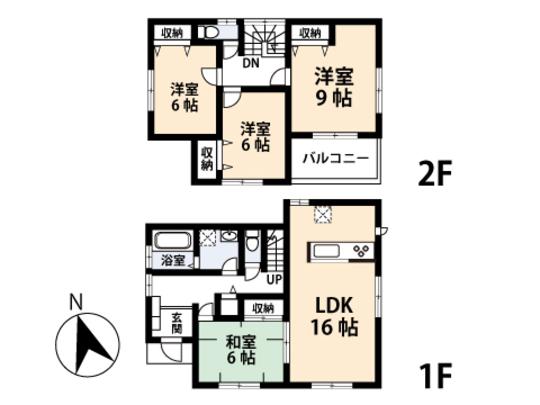 Floor plan. 28,950,000 yen, 4LDK, Land area 169.37 sq m , Building area 105.98 sq m floor plan