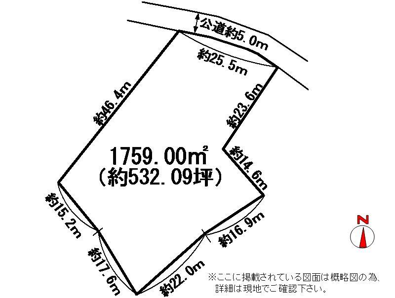 Compartment figure. Land price 30 million yen, Land area 1,759 sq m