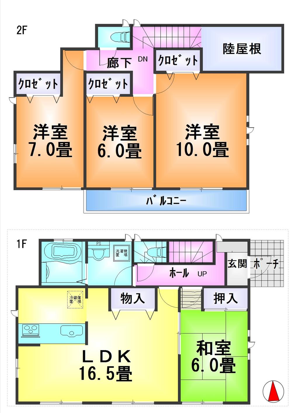Floor plan. 38,800,000 yen, 4LDK, Land area 150.46 sq m , Building area 106.41 sq m floor plan