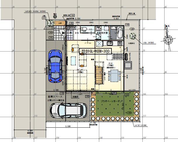 Compartment view + building plan example. Building plan example, Land price 13.7 million yen, Land area 150.93 sq m , Building price 17,900,000 yen, Building area 119.24 sq m   [NO. ] Reference Plan (layout)