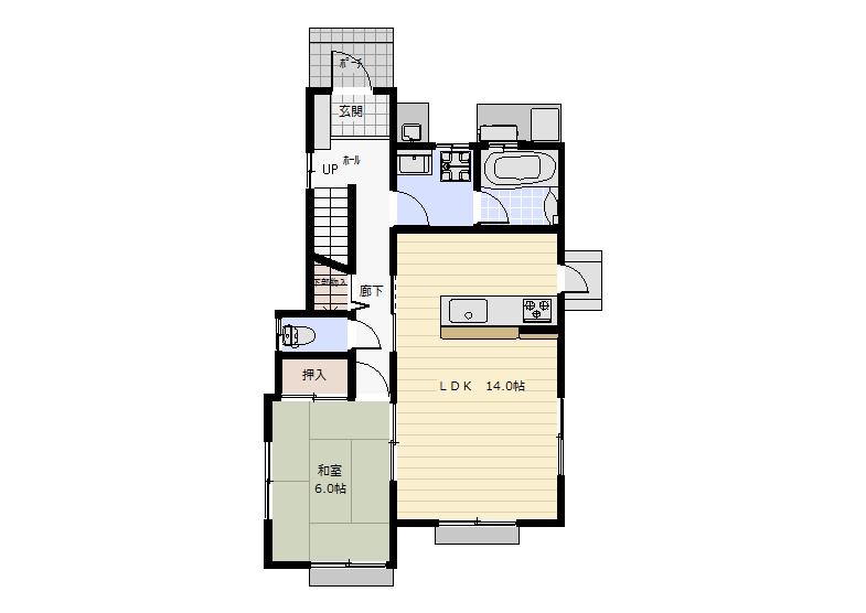 Floor plan. 23.4 million yen, 4LDK, Land area 165.77 sq m , Building area 102.96 sq m 1 floor