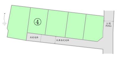 Compartment figure. Land price 23.5 million yen, Land area 153.05 sq m