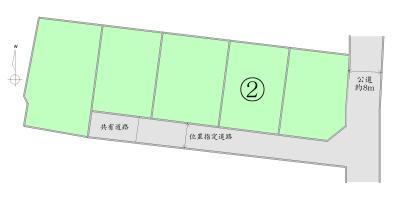 Compartment figure. Land price 23.5 million yen, Land area 153.28 sq m
