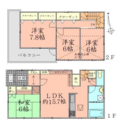 Floor plan. 37,800,000 yen, 4LDK, Land area 144.59 sq m , Building area 102.93 sq m