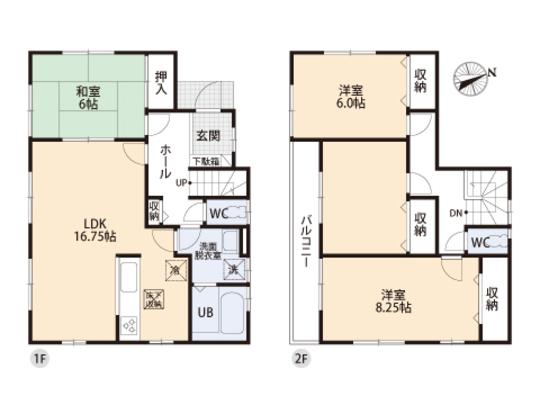 Floor plan. 28,300,000 yen, 4LDK, Land area 181.85 sq m , Building area 105.15 sq m floor plan
