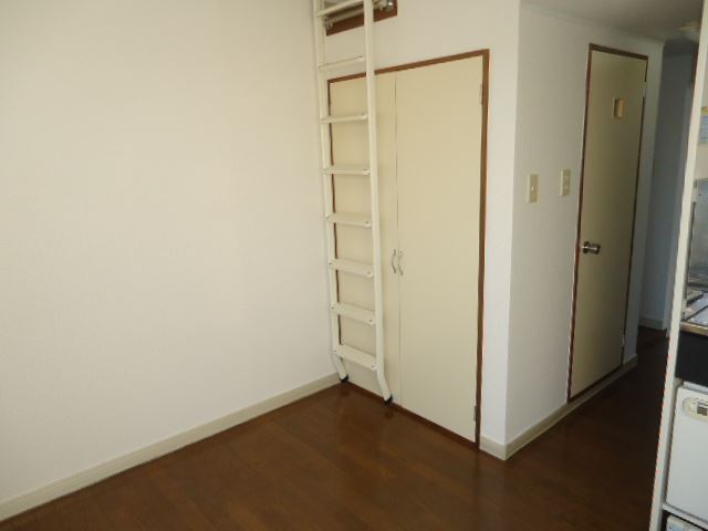 Living and room. Storage and ladder