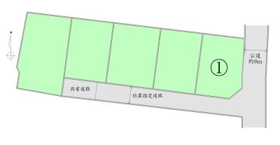 Compartment figure. Land price 24.5 million yen, Land area 151.24 sq m