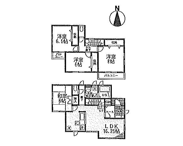 Floor plan. (4 Building), Price 32,500,000 yen, 4LDK, Land area 152.7 sq m , Building area 105.98 sq m