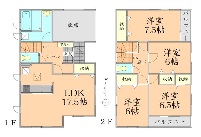Floor plan. 30.5 million yen, 4LDK, Land area 130.61 sq m , Building area 115.92 sq m