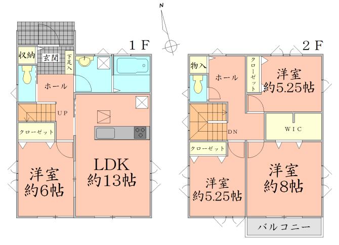 Floor plan. 37,800,000 yen, 4LDK + S (storeroom), Land area 155.02 sq m , Building area 99.78 sq m