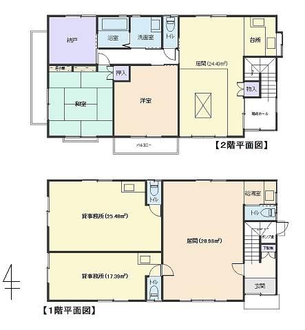 Floor plan. 65 million yen, 3LDK + S (storeroom), Land area 584.66 sq m , Building area 170.16 sq m