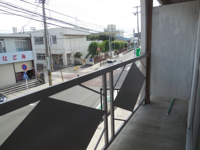 Balcony. Wide veranda is also attractive.