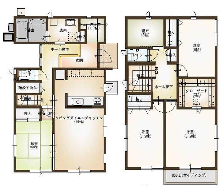 Floor plan. 46,500,000 yen, 4LDK + S (storeroom), Land area 327.22 sq m , Building area 125.18 sq m