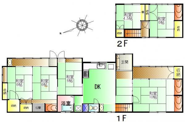 Floor plan. 23 million yen, 7DK, Land area 242.54 sq m , Building area 87.59 sq m