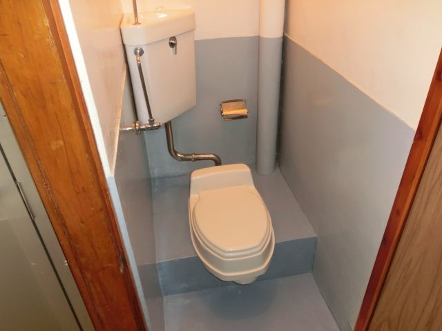 Toilet. It is a Japanese style, but you can feel like a Western-style.