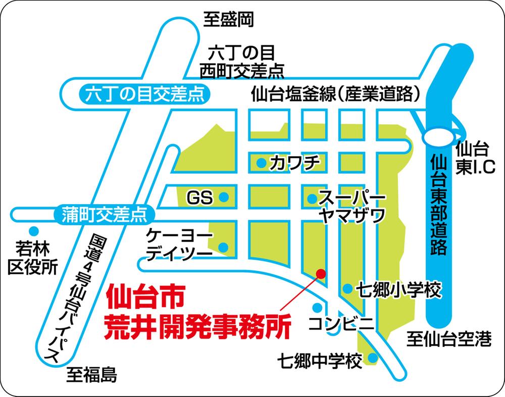 Local guide map. Not try to check in the field the convenience of the height, while searching for a location that matches the life style (in the project sites, Map of the area)