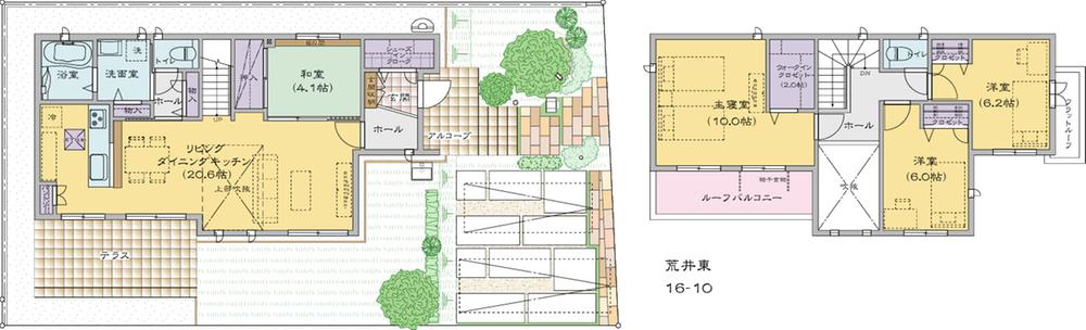 Floor plan. (16-10), Price 42,880,000 yen, 4LDK+S, Land area 187.85 sq m , Building area 117.81 sq m