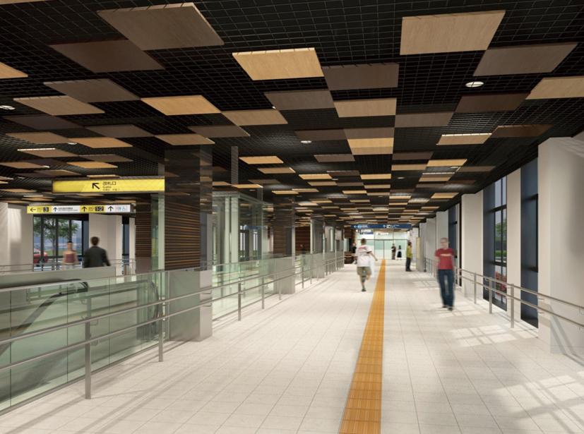 Other. Subway Tozai Line of 2015 scheduled to open "Arai Station" (tentative name) wicket ※ Completion is an image view.